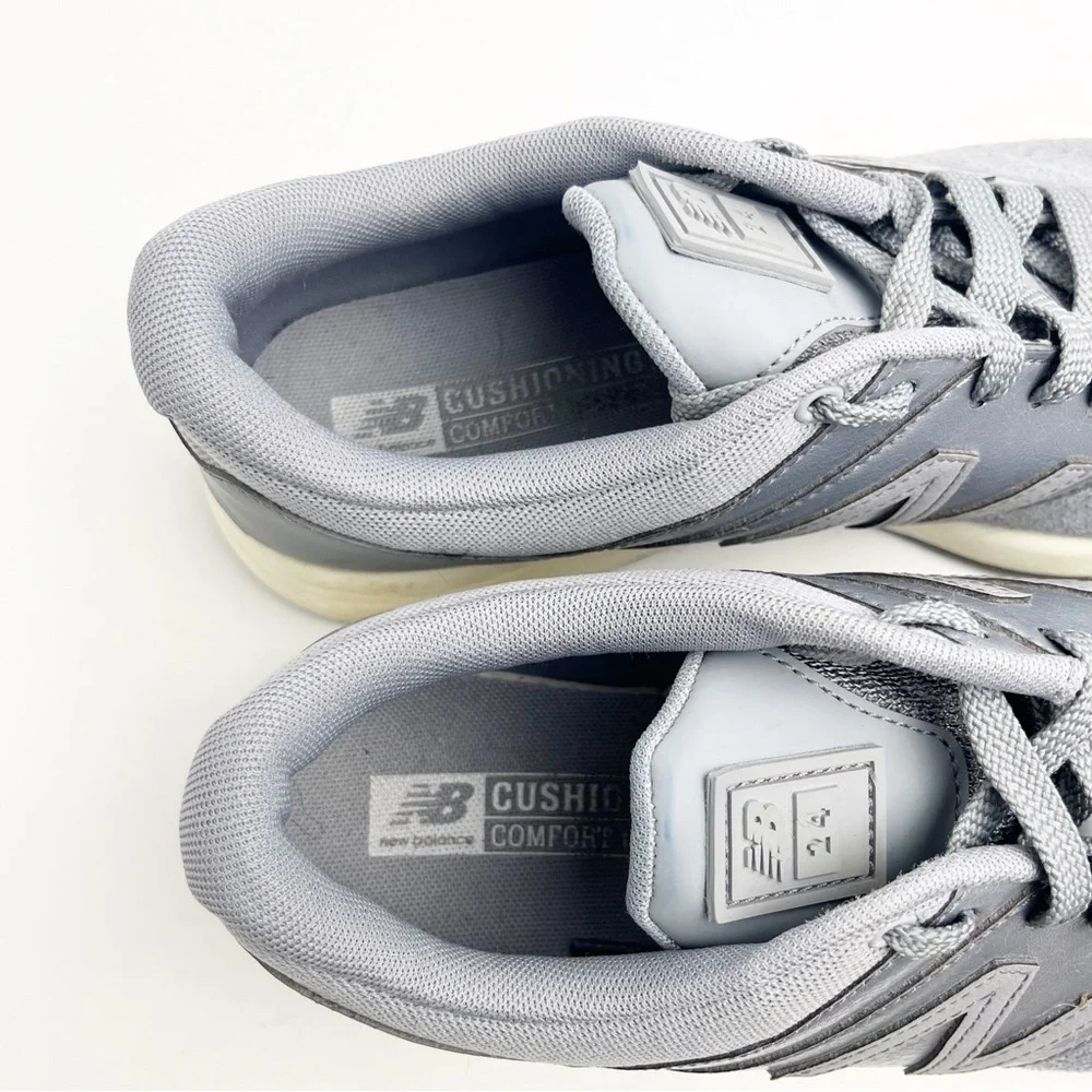NEW BALANCE Gray Lace Up Running  Tennis Shoes Sneakers Style# WRL24TQ, Size 9